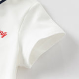 Dave&Bella Toddler Boys Summer Cotton White Polo T-shirts