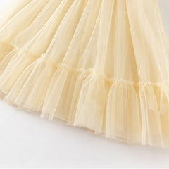 Dave&Bella Girls Summer Sleeveless Champagne Mesh Dress