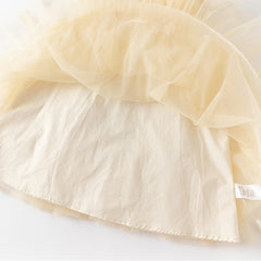 Dave&Bella Girls Summer Sleeveless Champagne Mesh Dress
