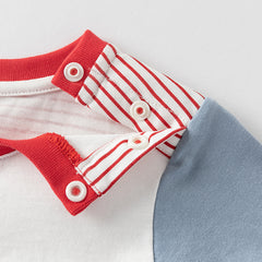 Dave&Bella Toddler Boys Summer White Cotton Soft Casual T-shirts