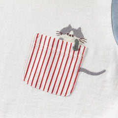 Dave&Bella Toddler Boys Summer White Cotton Soft Casual T-shirts