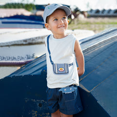 Dave&Bella Boys Summer Cotton Cartoon Print T-shirt Top
