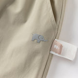 Dave&Bella Kids Boys Summer Versatile Khaki/Purple Loose Lightweight Pants
