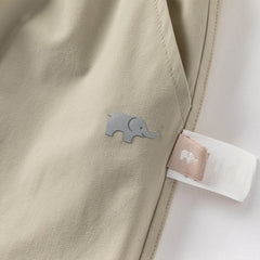 Dave&Bella Kids Boys Summer Versatile Khaki/Purple Loose Lightweight Pants