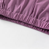 Dave&Bella Kids Boys Summer Versatile Khaki/Purple Loose Lightweight Pants