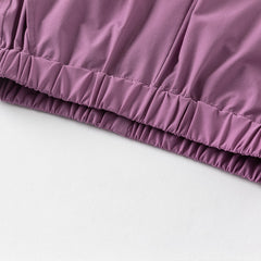 Dave&Bella Kids Boys Summer Versatile Khaki/Purple Loose Lightweight Pants