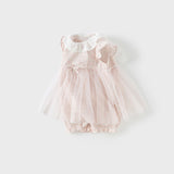 Dave&Bella Baby Girls Summer Cotton Floral Print Jumpsuit Romper