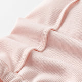 Dave&Bella Baby Girls Summer Sweet Pink Flower Embroidery Soft Indoor Rompers