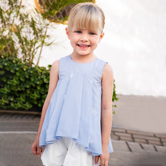 Dave&Bella Girls Summer Sweet Sleeveless T-shirt Short Pod Style Pant Set