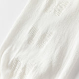 Dave&Bella Kids Girls Pearl White Breathable Cotton Long Sleeve Cardigans