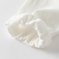 Dave&Bella Kids Girls Pearl White Breathable Cotton Long Sleeve Cardigans