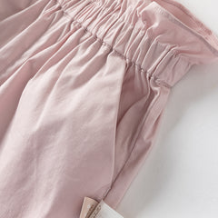Dave&Bella Girls Summer Cotton Sweet Candy Pink T-shirt Short Pant Set
