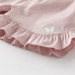 Dave&Bella Girls Summer Cotton Sweet Candy Pink T-shirt Short Pant Set