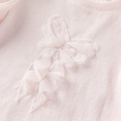 Dave&Bella Girls Summer Cotton Sweet Candy Pink T-shirt Short Pant Set