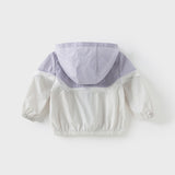 Dave&Bella Boys/Girls Summer Misty Purple UV Protective Hooded Jacket