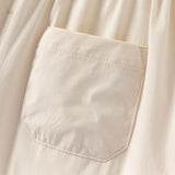 Dave&Bella Toddler Boys Summer Apricot/Purple Breathable Drawstring Pants