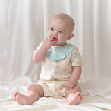 Dave&Bella Baby Girls Summer Cute Green/Pink Short sleeve Soft Rompers(bid)