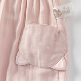 Dave&Bella Toddler Girls/Boys Summer Casual Pink/Light Khaki Drawstring Pants