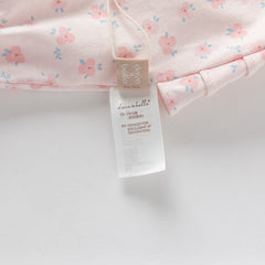 Dave&Bella Baby Girls Summer Sweet Pink Floral Print Cotton Lightweight Rompers