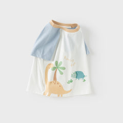 Dave&Bella Toddler Girls/Boys Summer Playful Multi-Print T-shirts Tops