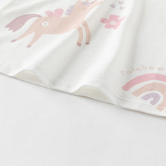 Dave&Bella Toddler Girls/Boys Summer Playful Multi-Print T-shirts Tops