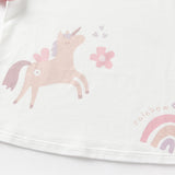 Dave&Bella Toddler Girls/Boys Summer Playful Multi-Print T-shirts Tops