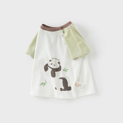 Dave&Bella Toddler Girls/Boys Summer Playful Multi-Print T-shirts Tops