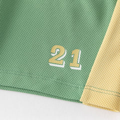 Dave&Bella Boys Summer Vest Sports Two-Piece Set
