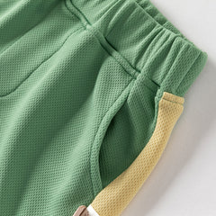 Dave&Bella Boys Summer Vest Sports Two-Piece Set
