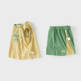 Dave&Bella Toddler Boys Summer Tank Sports Two-Piece Sets