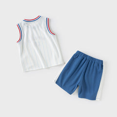 Dave&Bella Boys Summer Vest Sports Two-Piece Set