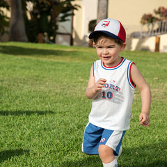 Dave&Bella Boys Summer Vest Sports Two-Piece Set