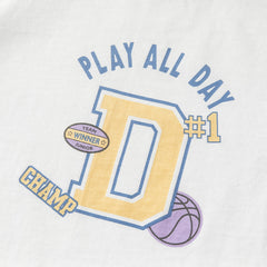 Dave&Bella Toddler Boys Summer Ice Blue/Yellow Breathable Cotton T-shirt Tops