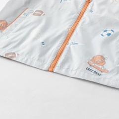 Dave&Bella Toddler Boys Summer Grey Blue Outdoor UV-protection Sunscreen Jackets