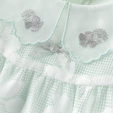 Dave&Bella Girls Summer Charming Green Mesh Bubble Sleeve Princess Dress