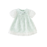 Dave&Bella Girls Summer Charming Green Mesh Bubble Sleeve Princess Dress