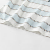 Dave&Bella Toddler Boys Summer Stylish Blue White Striped Cotton Comfortable T-shirts