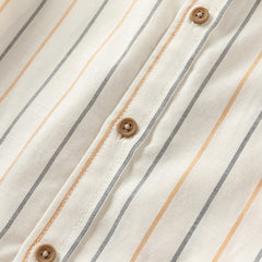 Dave&Bella Boys Summer Apricot Striped T-shirt Short Pant Set