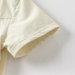 Dave&Bella Kids Boys Summer Light Grey Green Casual T-shirt Pant Sets