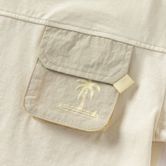 Dave&Bella Kids Boys Summer Light Grey Green Casual T-shirt Pant Sets