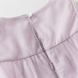 Dave&Bella Toddler Girls Summer Purple  Butterfly Mesh Sleeveless Party Dress