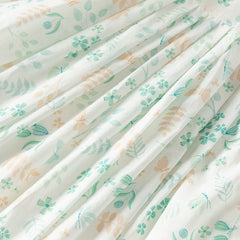 Dave&Bella Girls Summer Cotton Leaf Print Sleeveless Dress