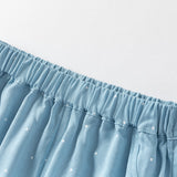 Dave&Bella Toddler Girls Summer Blue Dot Loose Mosquito Proof Pants