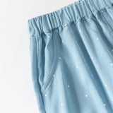 Dave&Bella Toddler Girls Summer Blue Dot Loose Mosquito Proof Pants