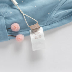 Dave&Bella Toddler Girls Summer Blue Dot Loose Mosquito Proof Pants