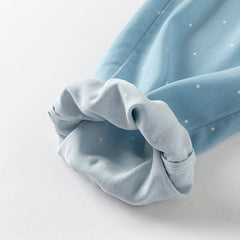 Dave&Bella Toddler Girls Summer Blue Dot Loose Mosquito Proof Pants