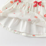 Dave&Bella Toddler Girls Summer Cotton Fruit Print T-shirt Short Pant Sets
