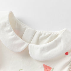 Dave&Bella Girls Summer Cotton Fruit Print T-shirt Short Pant Set
