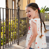 Dave&Bella Toddler Girls Summer Cotton Fruit Print T-shirt Short Pant Sets