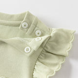 Dave&Bella Toddler Girls Summer Grey Purple/Green Sleeveless Versatile T-shirts